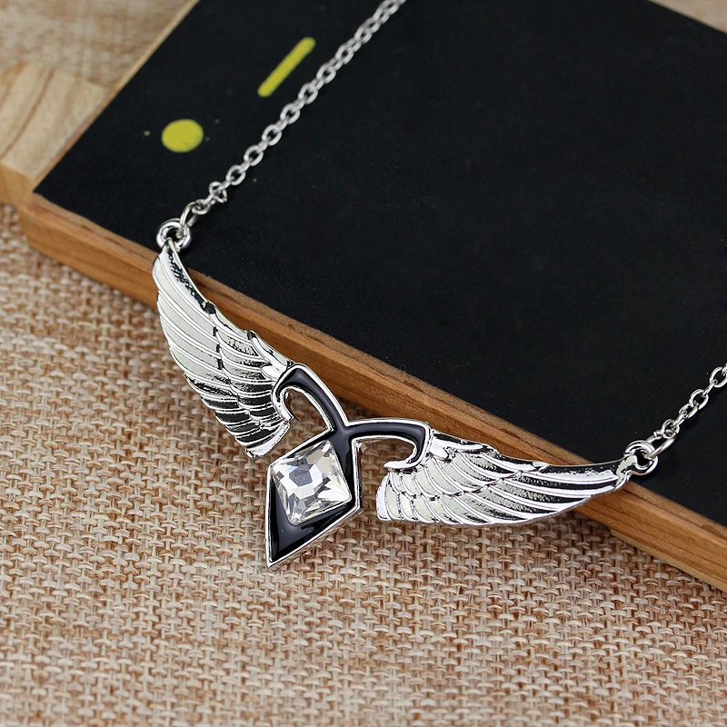 The Mortal Instruments City Of ожерелье из костей Angel Wings Power РУНИЧЕСКАЯ подвеска Jewelry For Fans Collection