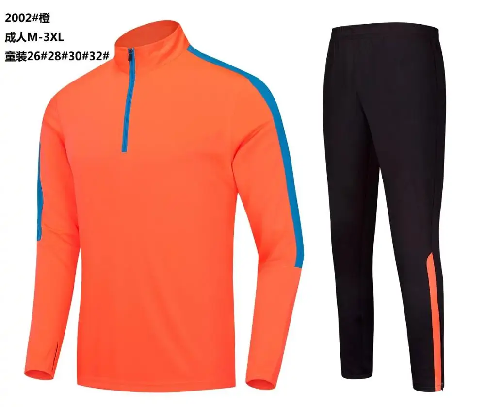 LD2002 orange Спортивная мужская толстовка, комплект пота, новинка, брендовый осенне-зимний комплект из 2 предметов со стоячим воротником в стиле пэчворк, повседневные мужские костюмы с капюшоном - Цвет: LD2002 orange