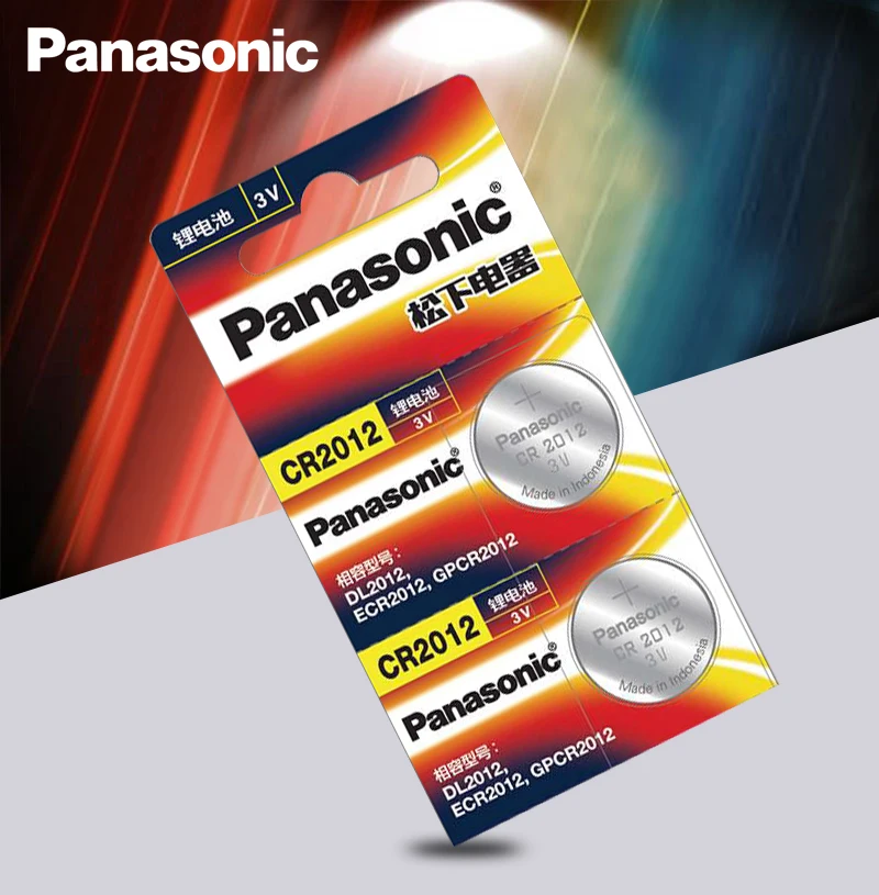 5 шт. абсолютно аккумулятор PANASONIC cr2012 3v кнопочные батарейки для часов компьютера cr 2012
