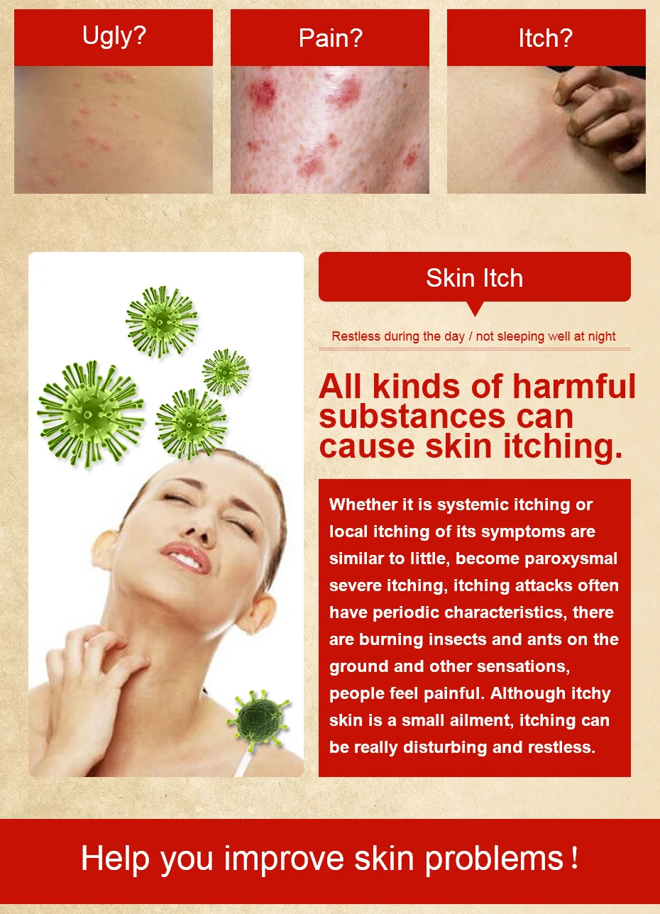 3 шт. псориаз, дерматит, Eczema Pruritus крем для проблем с кожей+ 3 шт. yandaifu крем для ухода за кожей без розничной упаковки
