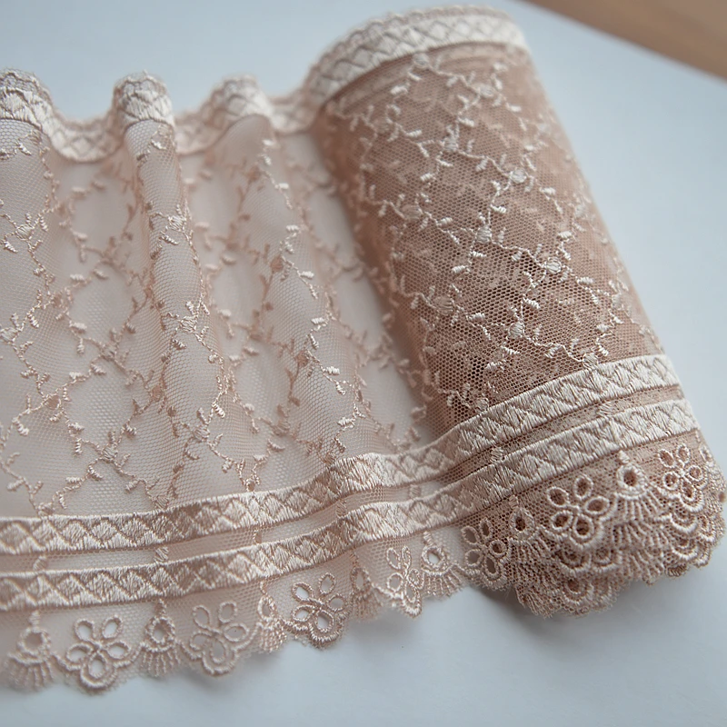 #683 Lace Trim mesh lace ribbon fabrics craft Embroide Net For Sewing Decoration | Дом и сад
