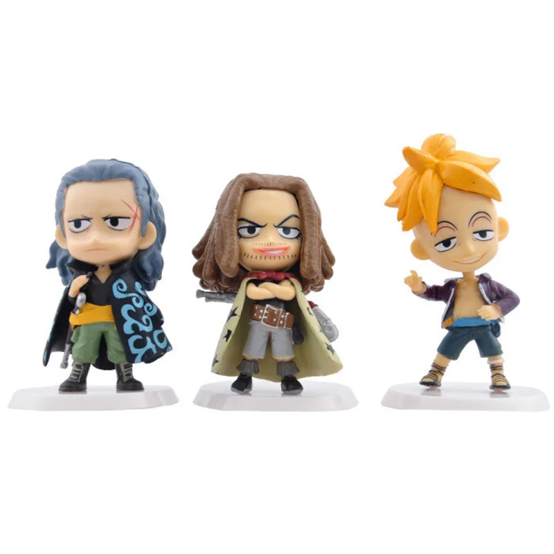 

Anime One Piece 6pcs/set Vol.36 Marco Ace Luffy Shanks Cute Figure Model Toys