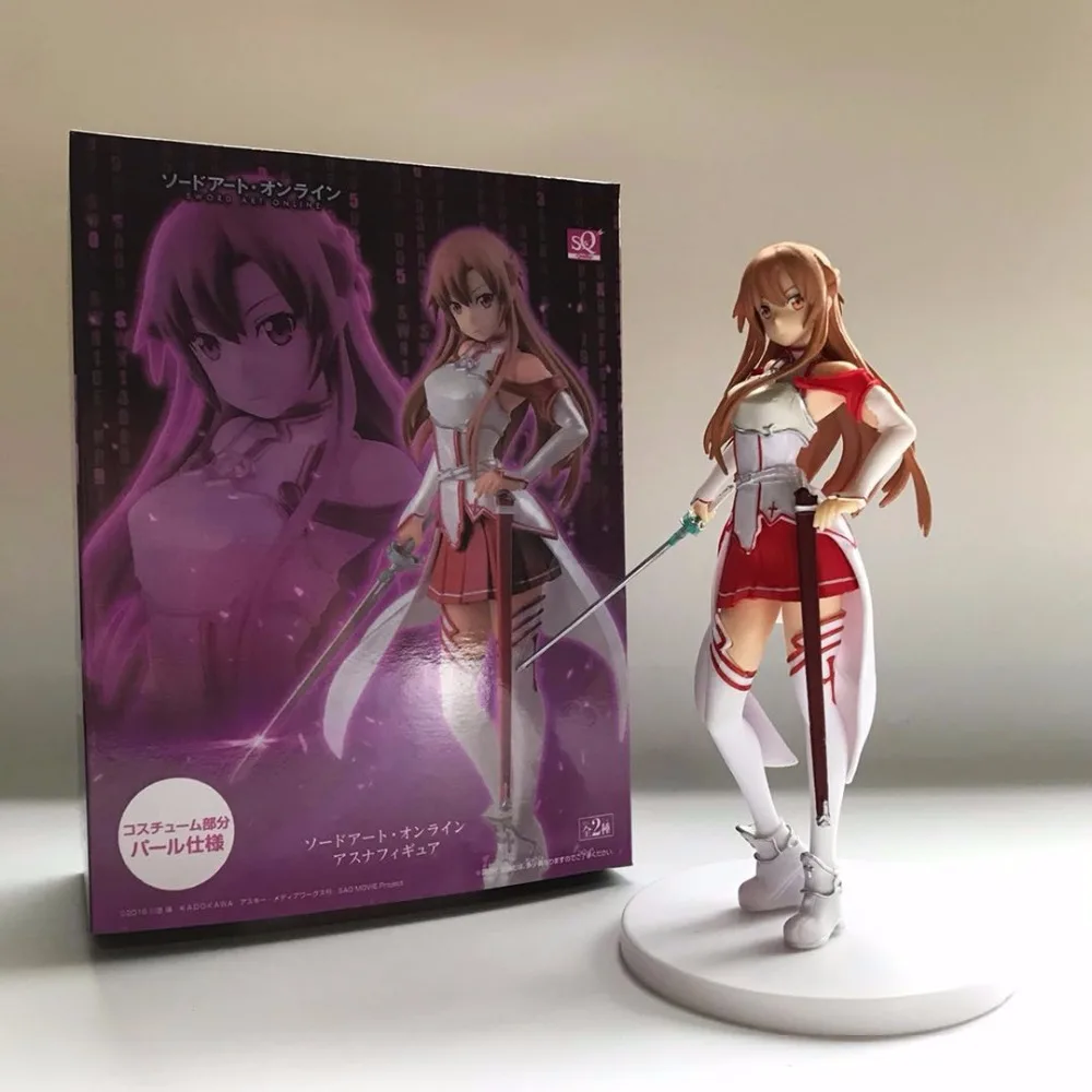 

Anime Sword Art Online Asuna PVC Action Figures Collection Model Kids Toys Doll 18cm