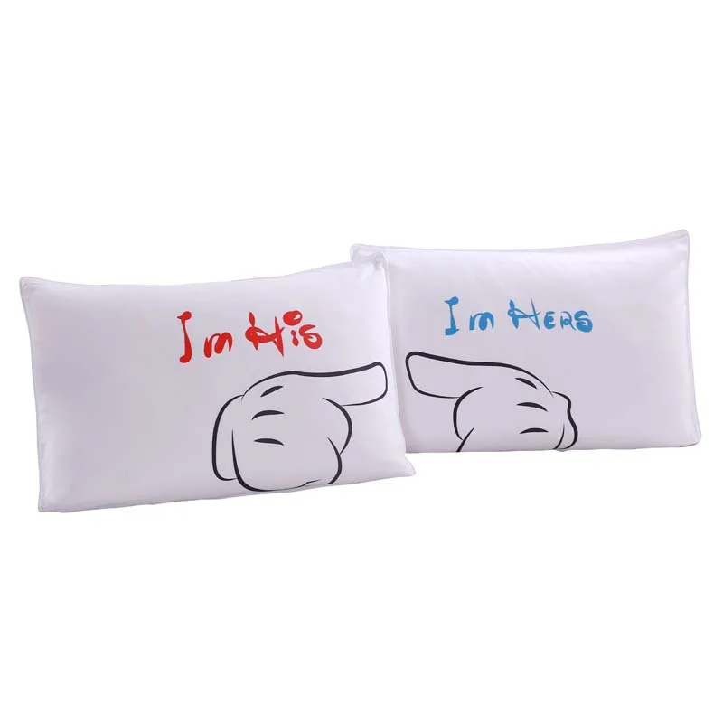 1 пара наволочек MR and MRS Owls индивидуальная наволочка для него или нее