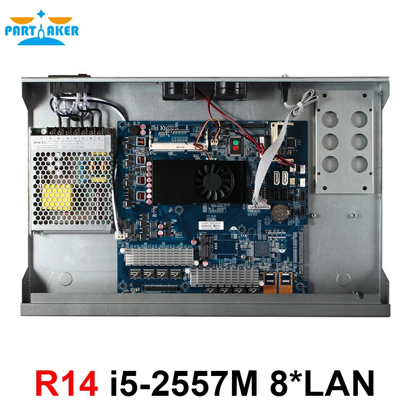 Причастник R14 8 * Intel 82574L гигабитный Ethernet маршрутизатор сервер vpn брандмауэр