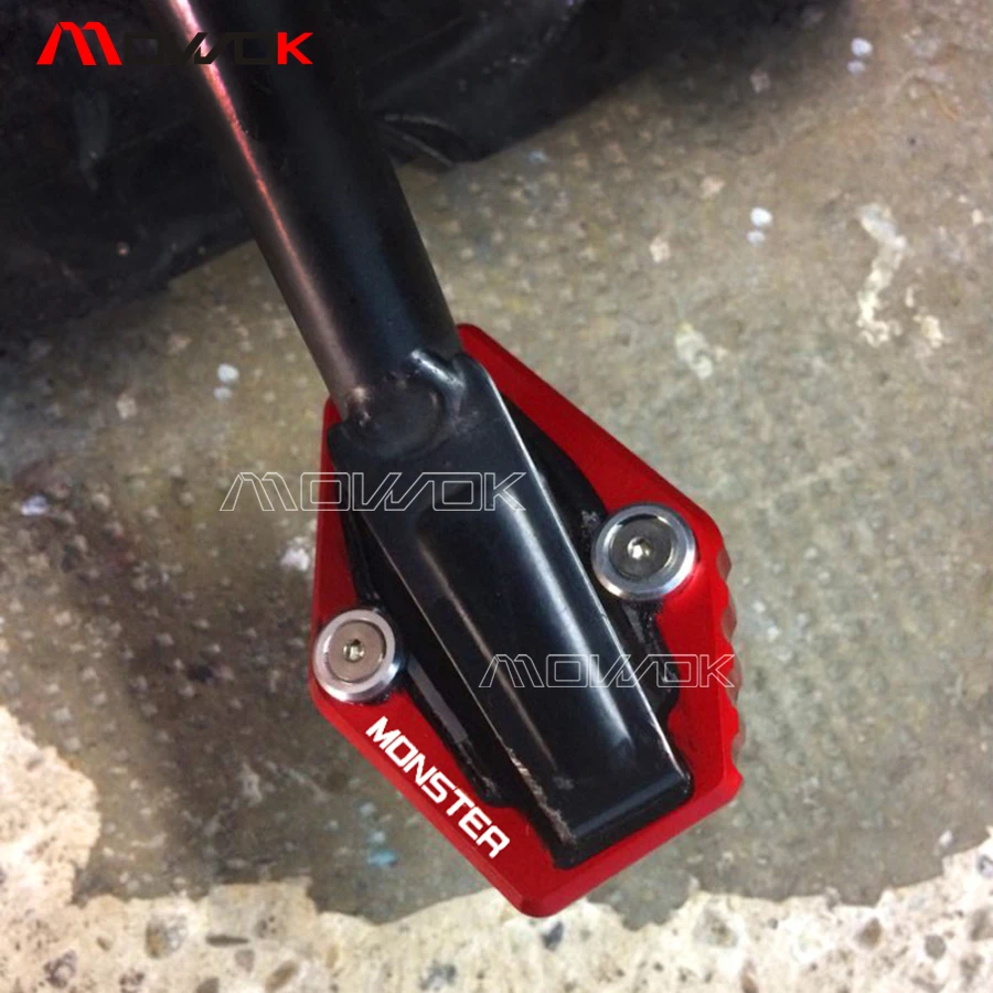 Аксессуары MOWOK для Ducati MONSTER 796 795 Monster 821 1200S алюминиевая боковая подставка
