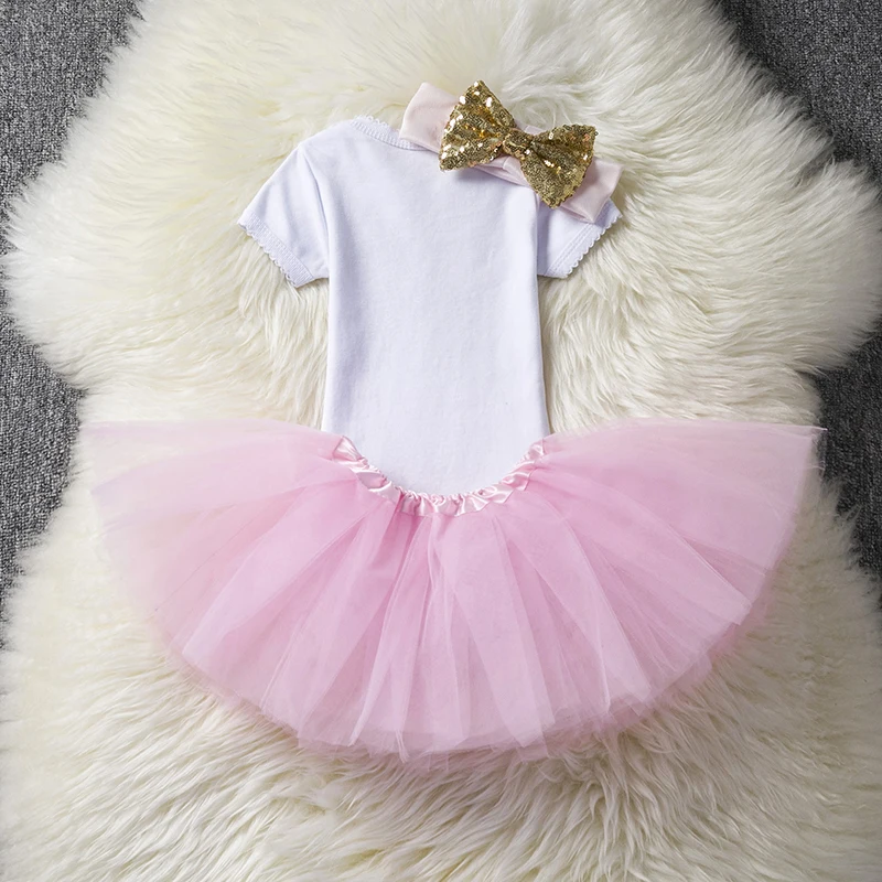 My Little Girl/комплекты для первого дня рождения одежда для малышей 1 год наряд для первого дня рождения Крестильные костюмы для малышей 12 месяцев