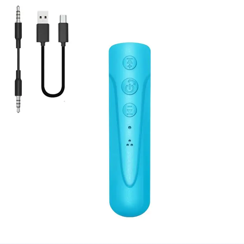 Blue Receiver YOU FIRST Bluetooth наушники, Спортивная гарнитура, громкой связи, 3,5 мм, AUX Беспроводные наушники с микрофоном, проводные наушники для телефона iPhone - Цвет: Blue Receiver