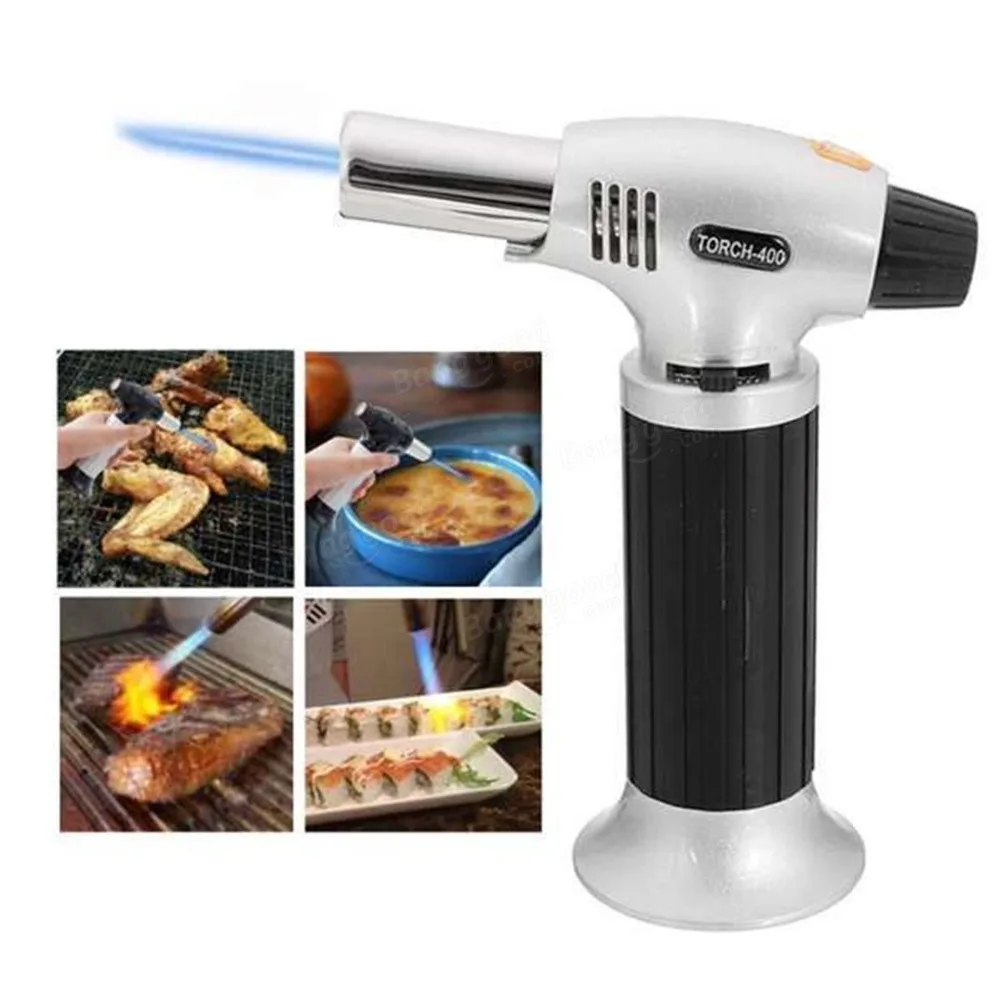 Новая мода пламя зажигалки Blow Torch огнемет ветрозащитный Creme Brulee кулинарные бутан