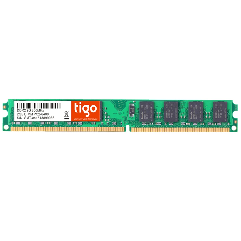 Tigo память для настольного компьютера б/у DDR2 (2pcsX2GB) 2GB 800MHz Φ 1 8 V CL6 240Pin 667MHz PC2 6400