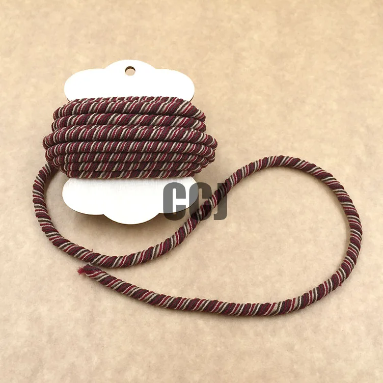 Хорошее качество! 4 мм диаметр Цвет Ретро Стиль Круглая эластичная/мягкая нить