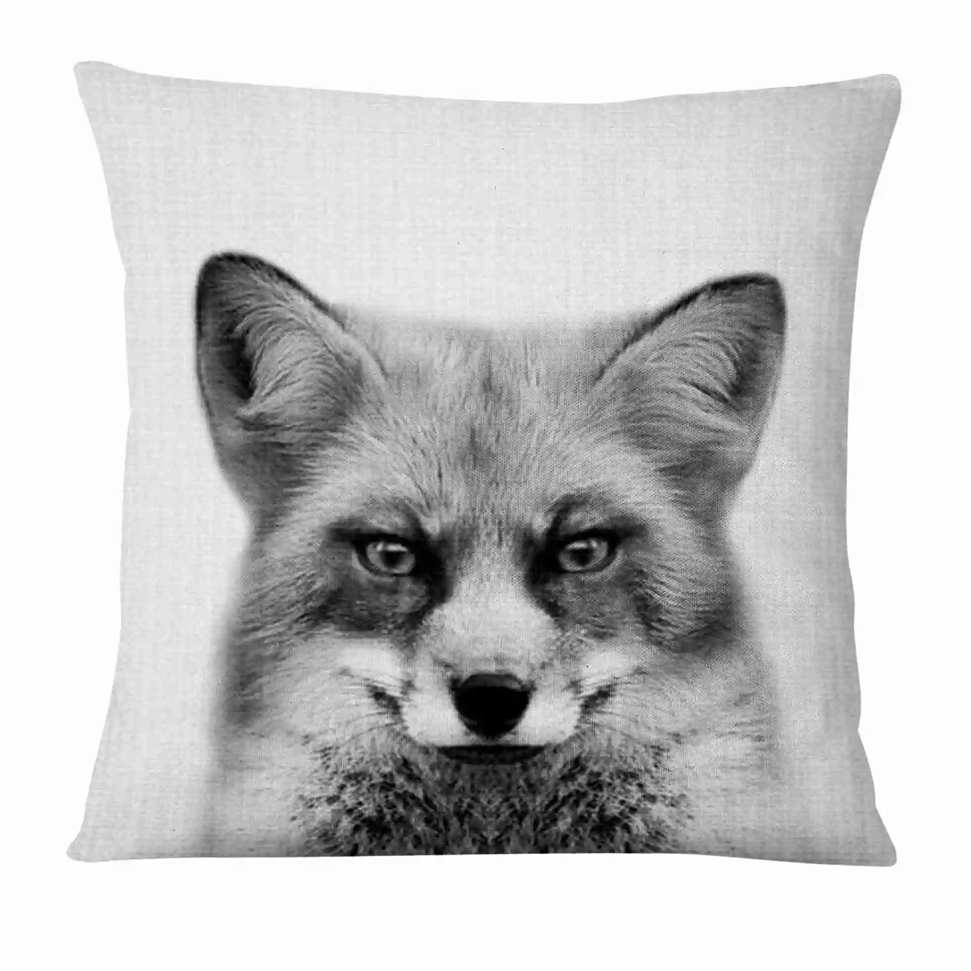 Ретро животное Фильм печатные декоративные Чехлы для подушек черно белые арт