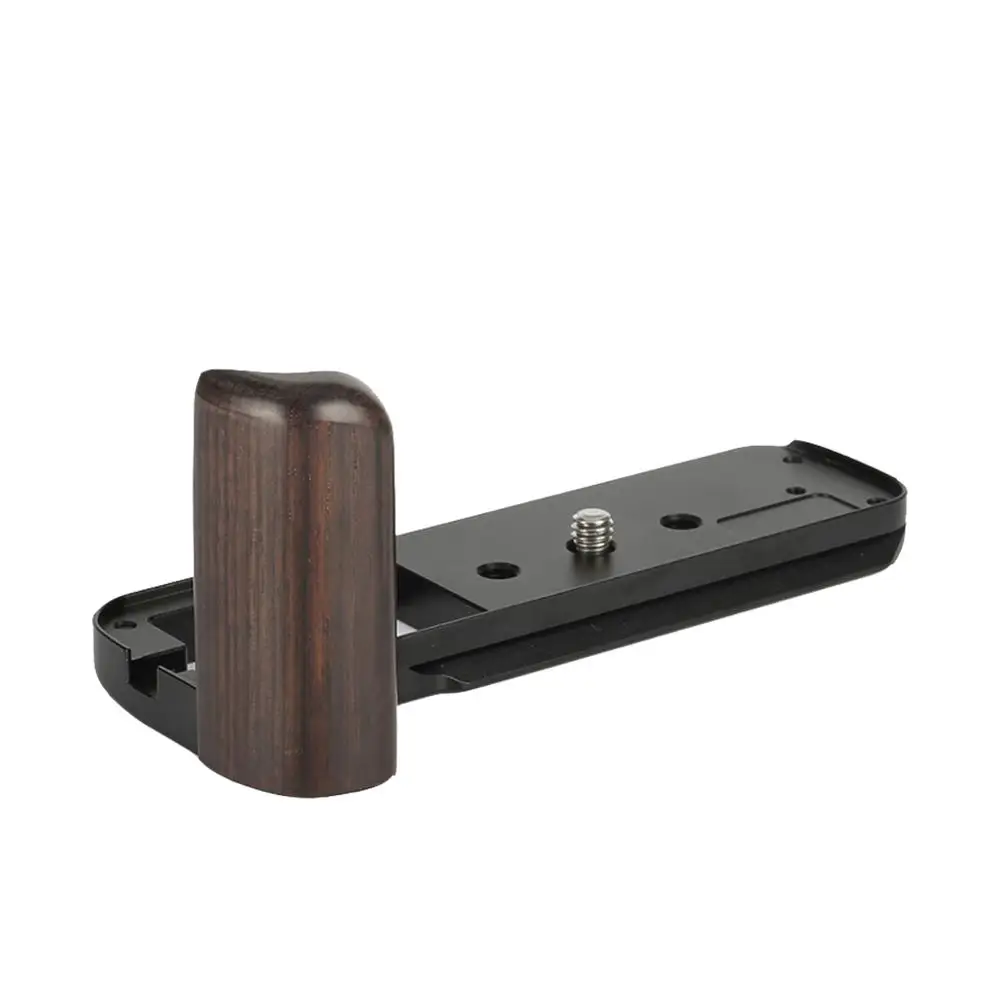 Деревянные Pro Вертикальная L Тип кронштейн штатив Quick Release Plate база ручка для