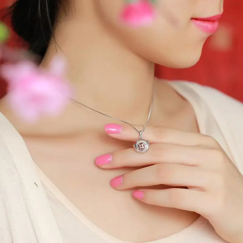 Женское колье-чокер Everoyal Серебряное колье с подвеской в виде цыпленка подарок на