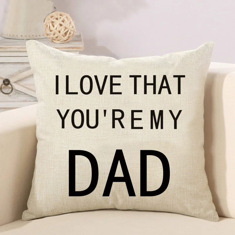 1 шт. любовь папа радость настроение современный минималистский письмо подушка