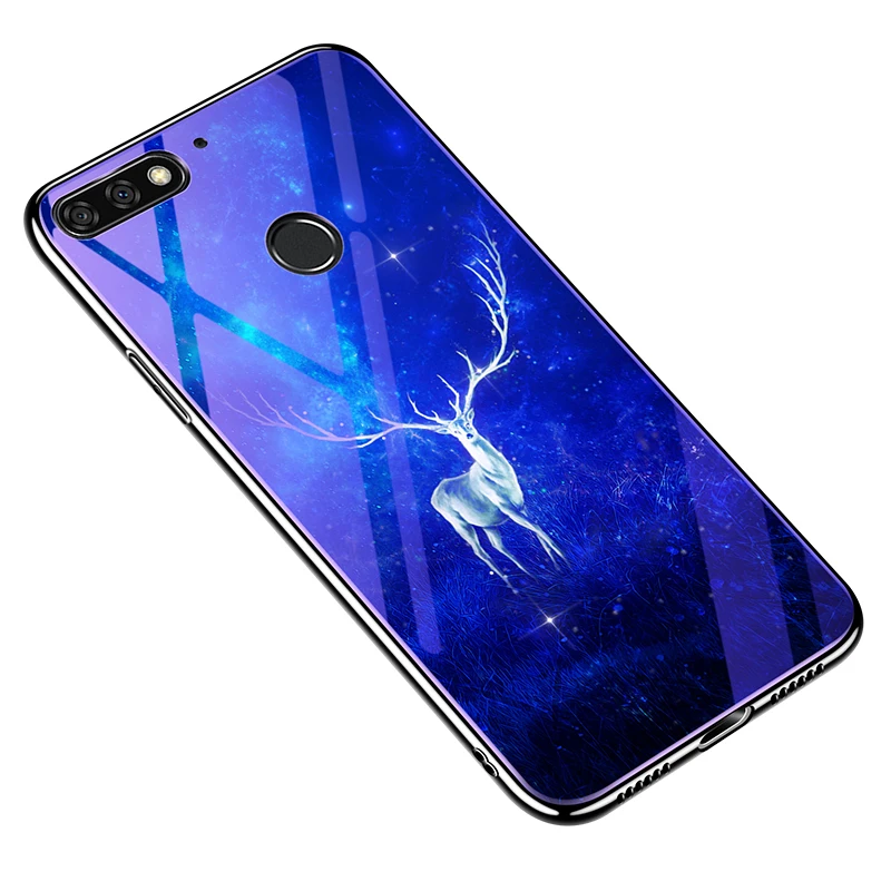 Elk Чехол для huawei Y6 Prime Honor 7A Pro 7C AUM-L41 L29 5,7 дюймов ATU-L31 L42 чехол s Покрытие синий светильник роскошный чехол Fundas Capa - Цвет: Elk