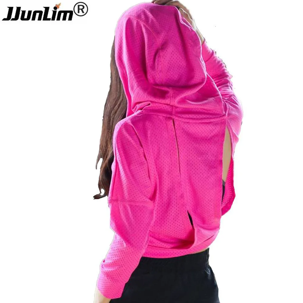 2017 новые рубашки для тренировки женщин Йога Топ с длинным рукавом фитнес