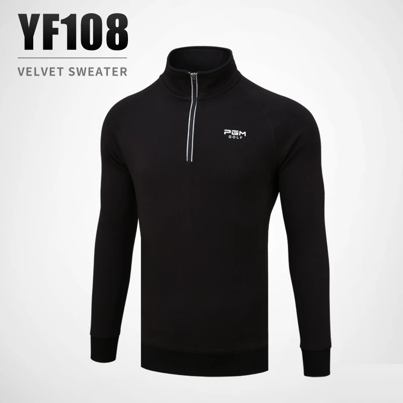 Men Golf Shirts Autumn Winter Long Sleeve Golf T Shirt Fleece Warm Jersey Sports Clothes Men's Shirts Tops D0579