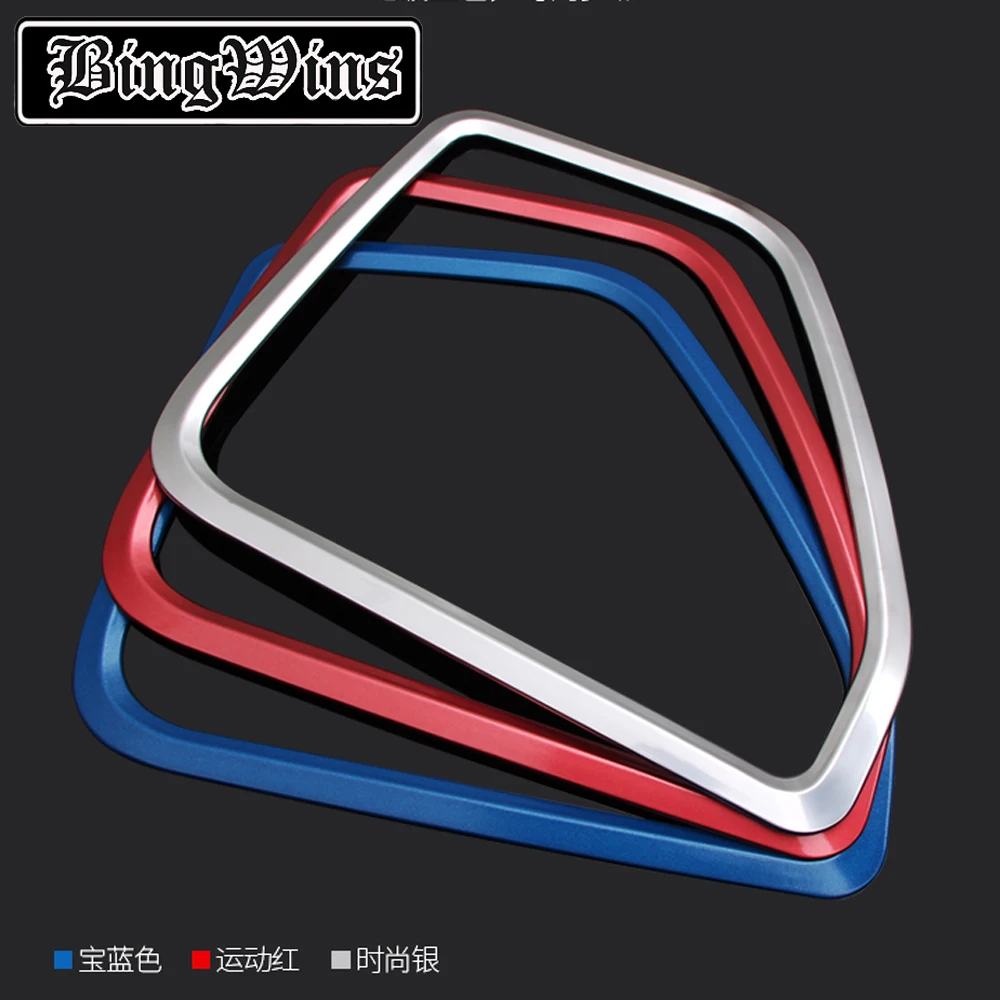 

Car styling Sound Horn Covers Trim For Porsche 2014up to now Interior Car Door Sound Speaker Audio Ring Cover Trim Decoration
