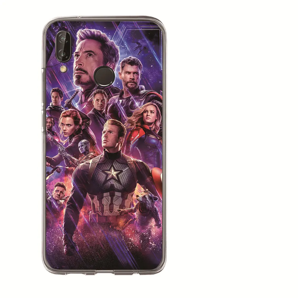 Для Huawei Honor 10 Lite 9 8 7A 7C 7X 7 6A Coque Marvel Мстители Железный человек роскошный супергерой