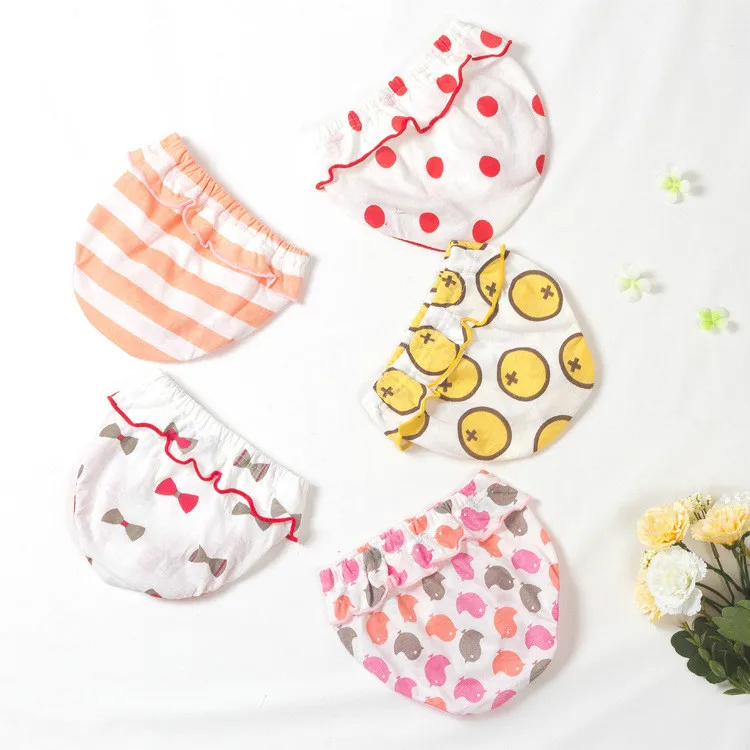 5 шт./лот симпатичное нижнее белье с мультяшным принтом модные тренировочные