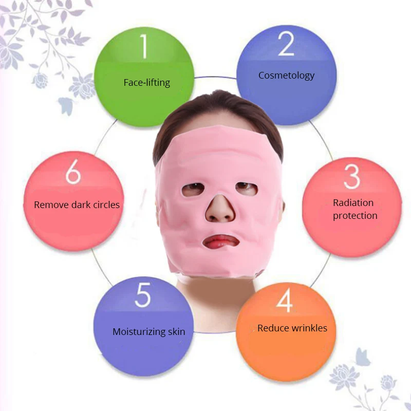 Турмалиновая гелевая магнитная маска для лица массажная похудения сжигания жира