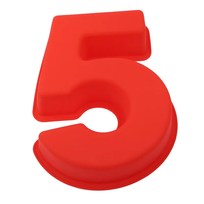 10 дюймов цифровой формы помадка силиконовая для шоколада выпечки 0 9 в форме цифр