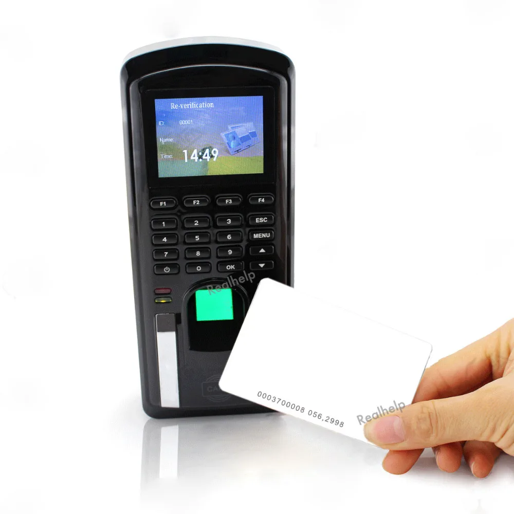 Считыватель Карт RFID с отпечатком пальца терминал контроля посещаемости времени