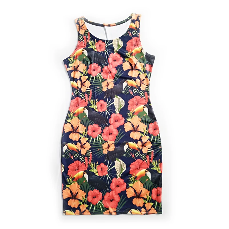 Женское летнее платье с принтом модное праздничное платье-карандаш вечерние