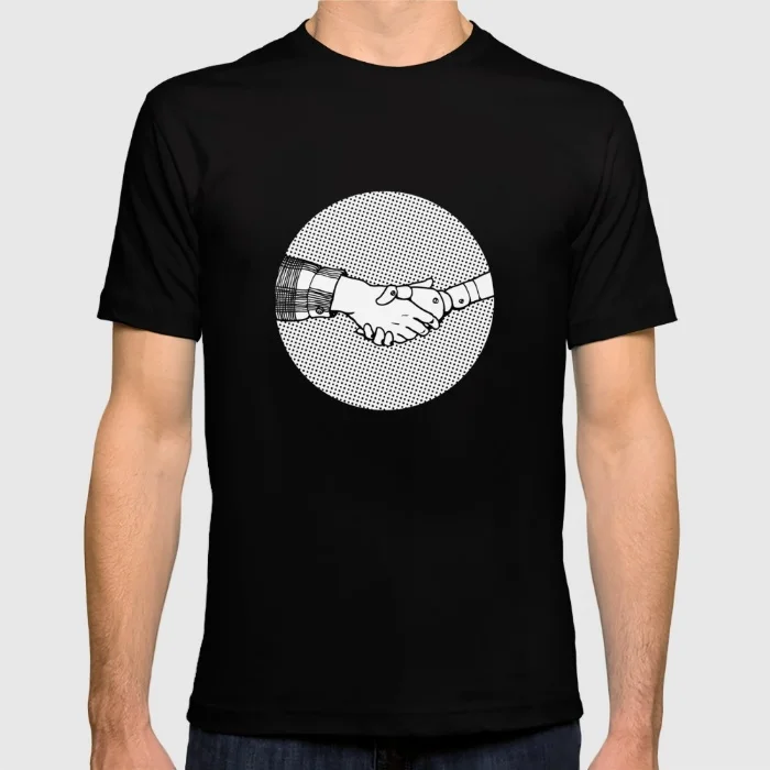 Brand clothing Настоящее Специальное Предложение мужская футболка Человек и Машина