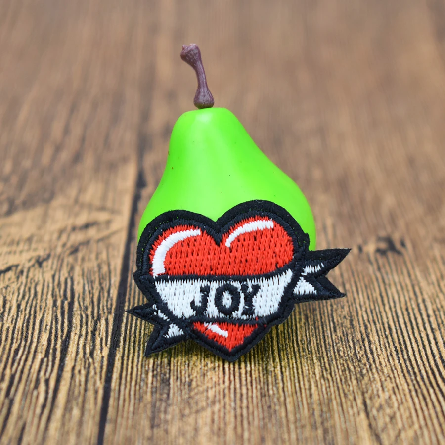 10 шт. вышитые патчи в виде сердца|patch badge|badges for clothingiron on patches |