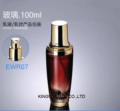 Роскошные 300 шт./лот АКЦИЯ 100 мл стеклянная бутылка для лосьона сосуд эфирных