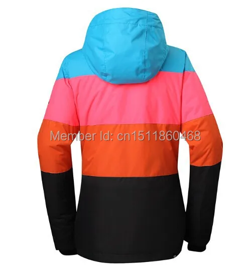 2014 winter womens ski jacket mixed color snowboarding suit ladies waterproof breathable outdoor snow parka with skiwear anorak | Спорт и
