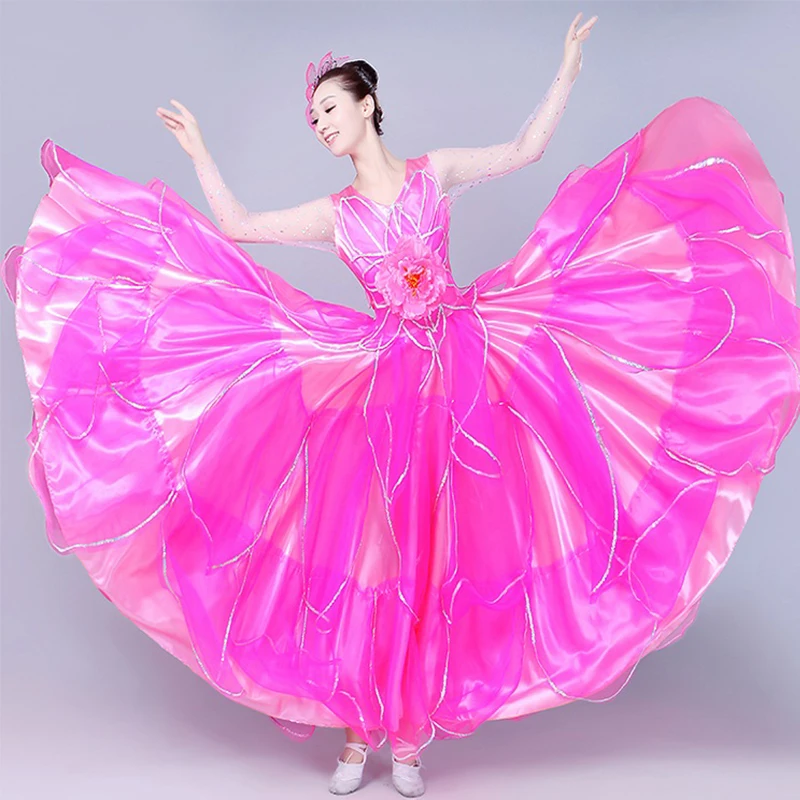 Юбка для фламенко Бальные женские платья цыганская сценическая танцевальная