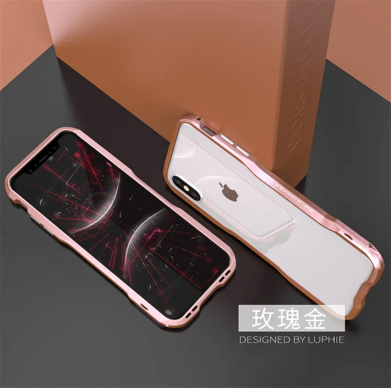 Высококачественный Роскошный Алюминиевый металлический бампер для iphone X XR XS MAX чехол с металлической кнопкой для iphone 11Pro 6s 7 8 Plus