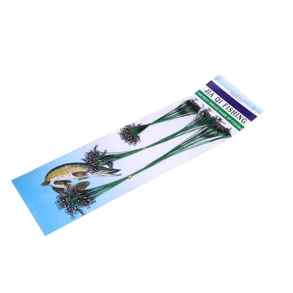 72 шт. зеленый рыболовные приманки линии трассировки проволочный вдеватель