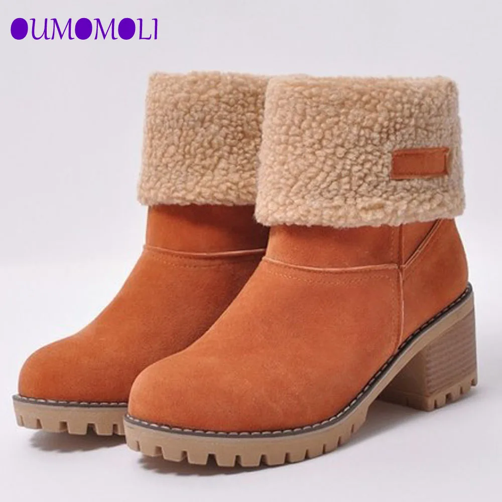 2019 г. новые женские ботинки зимние уличные теплые на меху водонепроницаемые