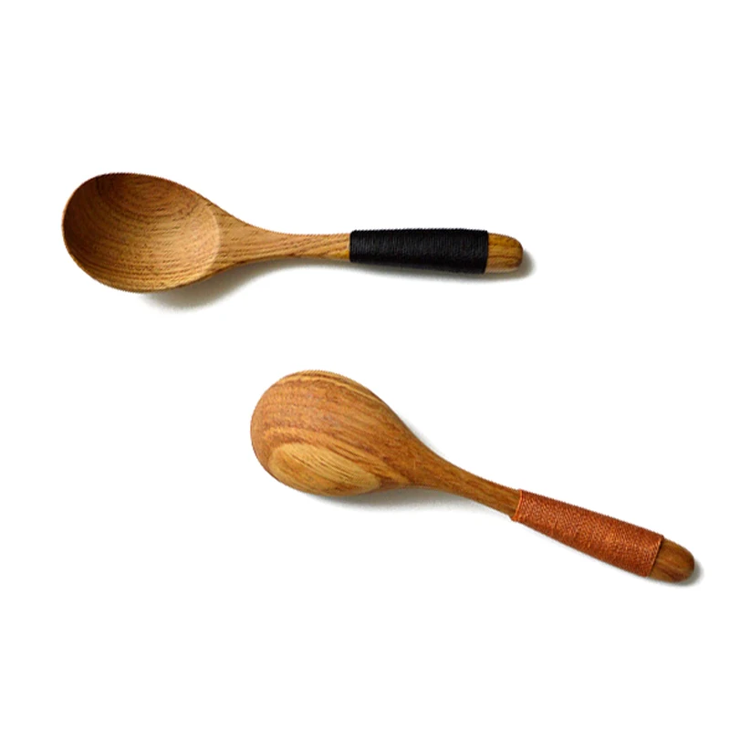 2 шт. деревянные ложки суповая Ложка Из Каштанового Дерева с Kinking в японском стиле