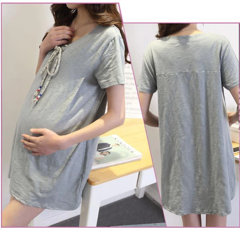 Новые хлопковые для беременных летнее платье женщин embarazada одежда vestidos