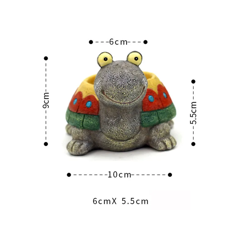 Симпатичные Черепаха завод цветочные горшки садовые растения суккуленты в
