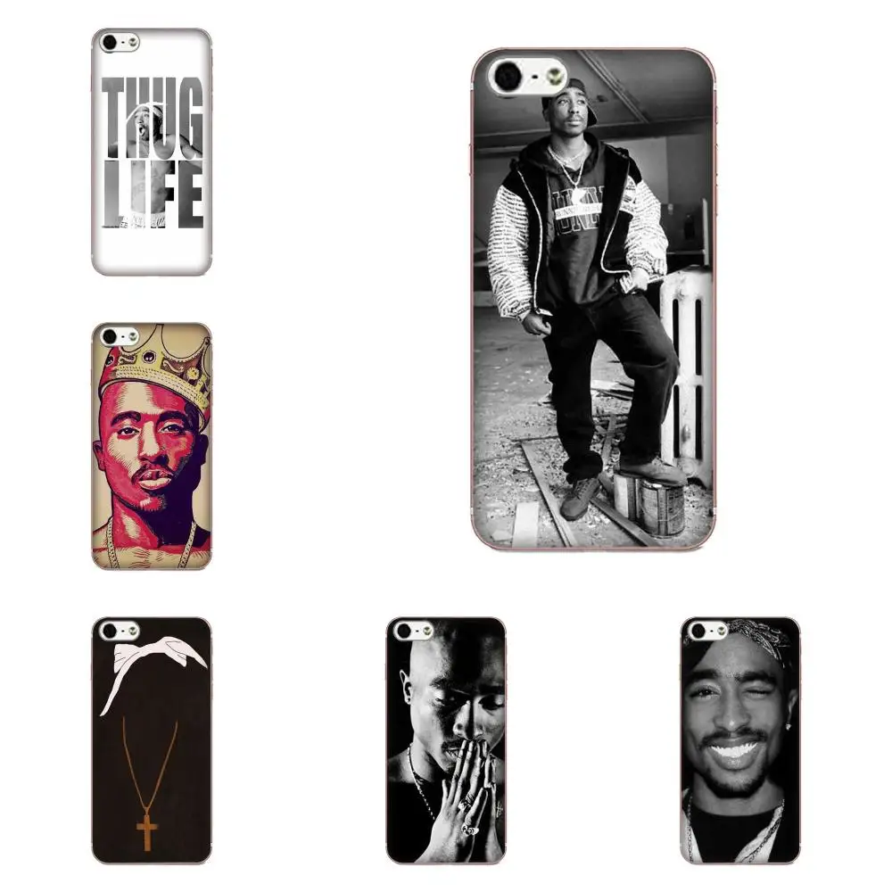 Мягкие сумки Чехлы для Samsung Galaxy Note 5 8 9 S3 S4 S5 S6 S7 S8 S9 S10 mini Edge Plus Lite 2pac Tupac Shakur Rap