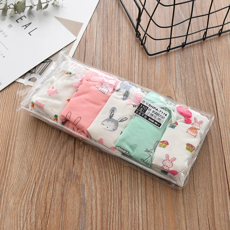 5 шт./Лот хлопковые трусы боксеры для девочек|Трусики| |