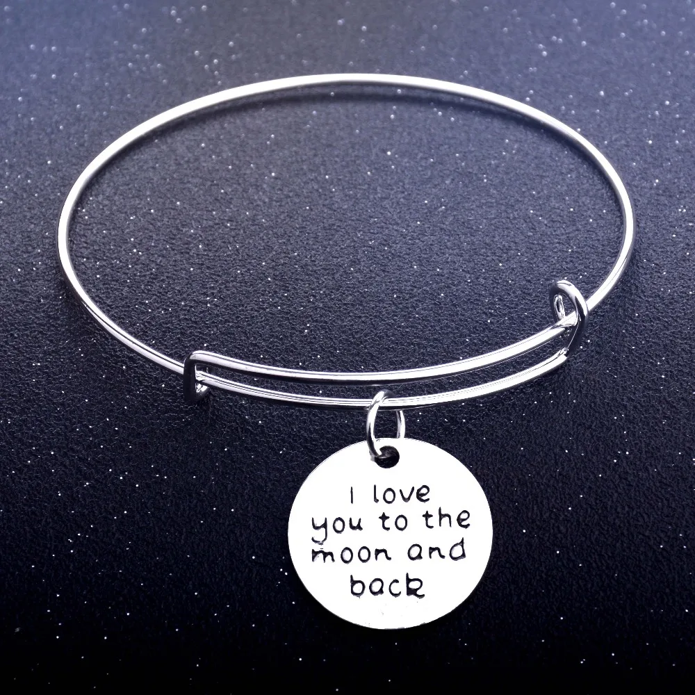 Люблю тебя до Луны и обратно Подвески браслет Любители Пары Браслет Подарки