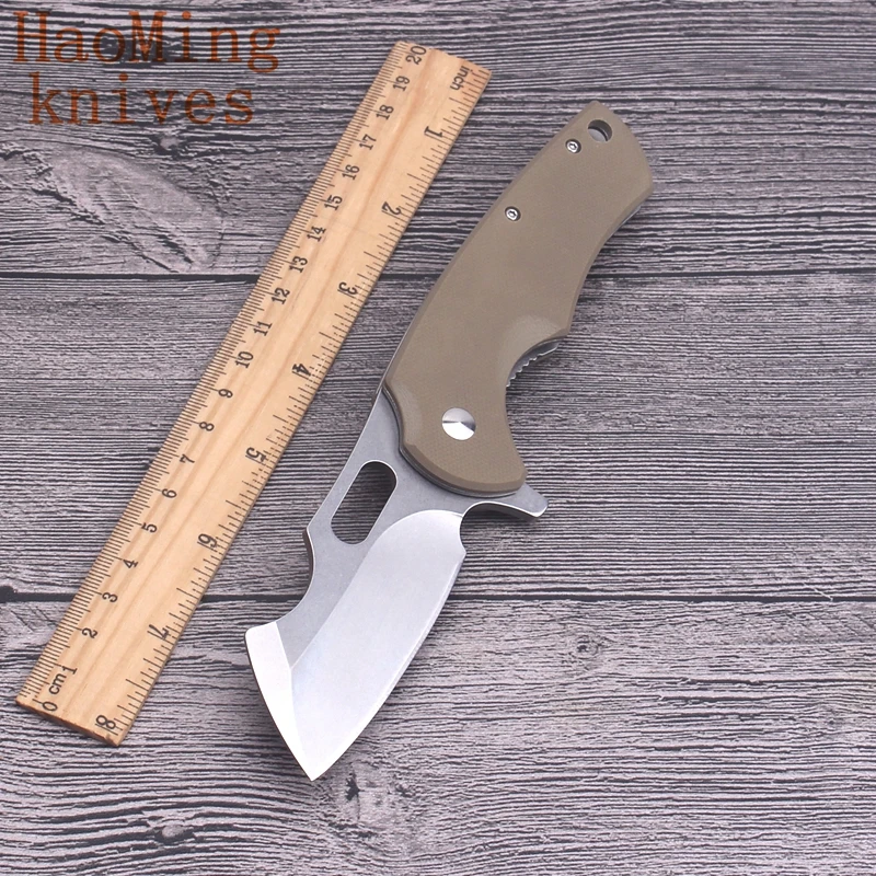 Tactical outdoor camping survival folding knife D2 steel G10 portable pocket hunting rescue Knives practical fishing EDC tools |
