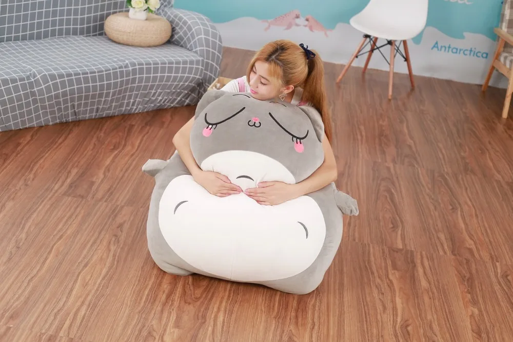 Гигантский Kawaii 40/50/70/85 см kawaii Детские Тоторо плюшевые игрушки для детей, подарки на день рождения праздник подарок куклы Мягкие подушки мягкие плюшевые игрушки