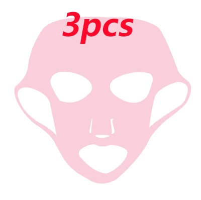 3pcs Efero многоразовая силиконовая маска для лица, отбеливающая, увлажняющая, листовая маска, покрытие, маска для предотвращения, эссенция, Inprove, абсорбционная маска для ухода за кожей лица - Цвет: 3pcs
