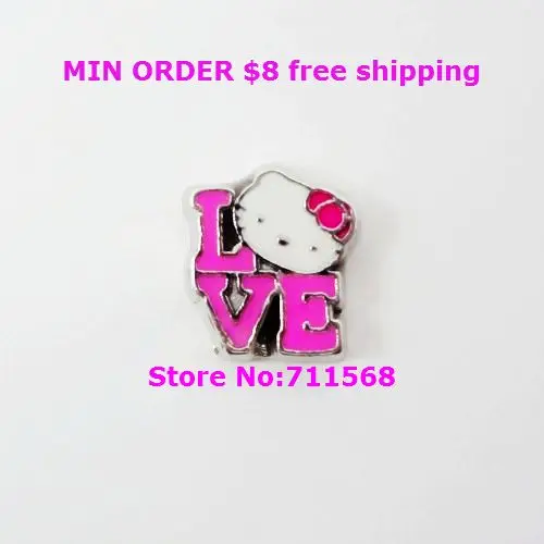 Любовь Китти парящее украшение розовый Кот Подвески для DIY плавающие аксессуары