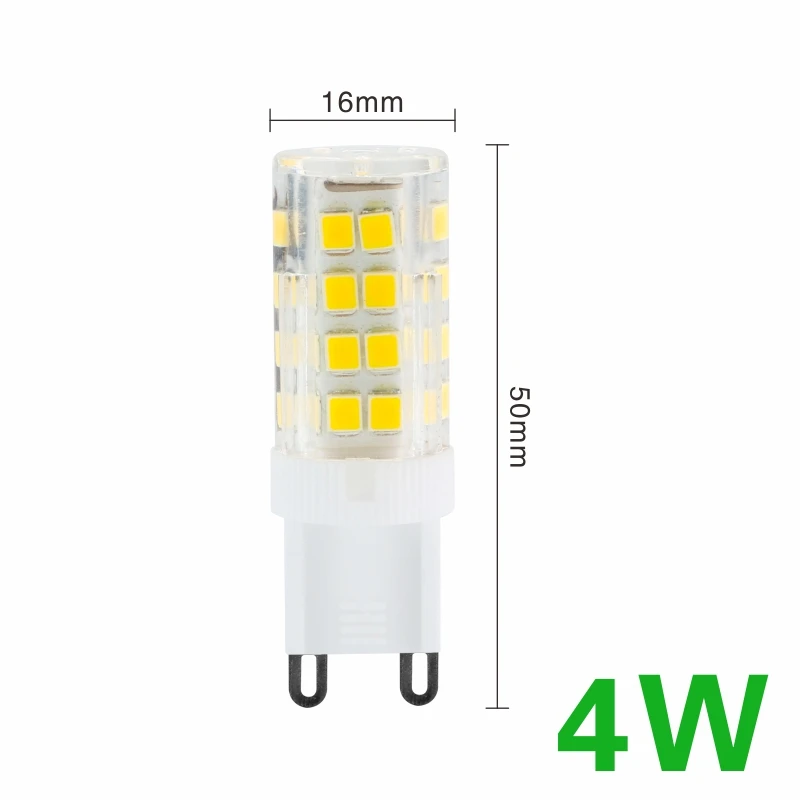 4W LARZI G9 светодиодный светильник AC220V 2835SMD 3 Вт, 4 Вт, 5 Вт, 7 Вт, светодиодный светильник лампы Супер яркий люстра светодиодный светильник вместо 30 40 50 70 Вт галогенная лампа - Испускаемый цвет: 4W