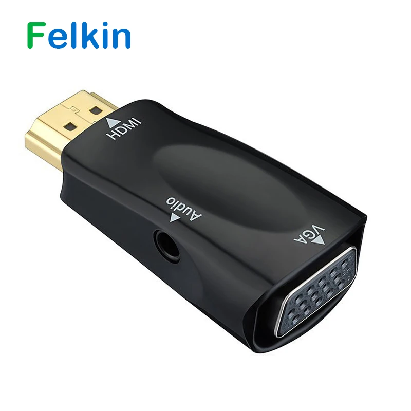 Адаптер конвертер Felkin HDMI в VGA с аудиокабелем адаптер штырь гнездо 1080P