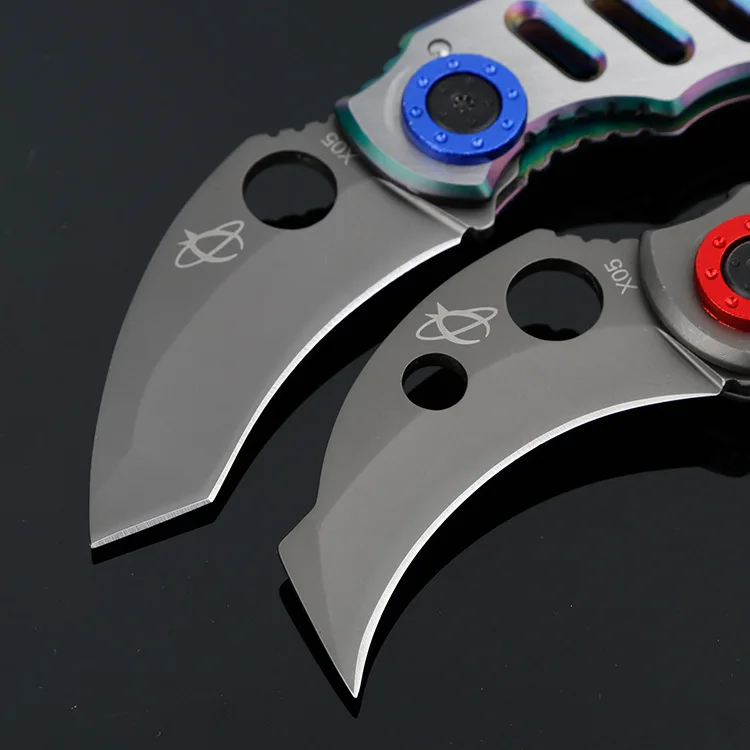 Mengoing оптовая продажа 5 шт./партия Karambit складной нож 5Cr13 сталь самообороны практика